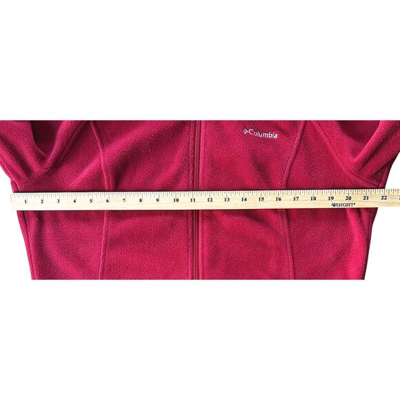 Columbia Benton Springs Full Zip Fleece Beet Pink Jacket Women's Large - Picture 3 of 7